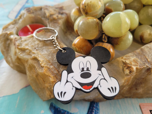 Mickey Mouse middle fingers