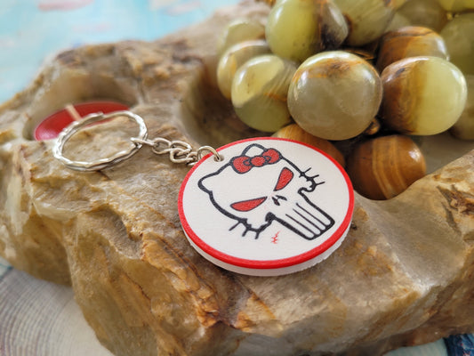 Hello punisher keychain