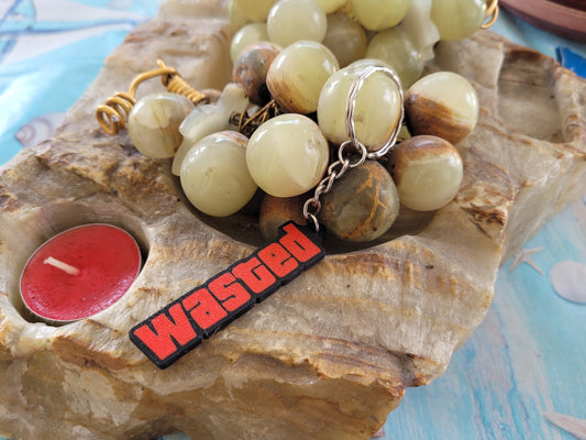 GTA wasted gaming keychain