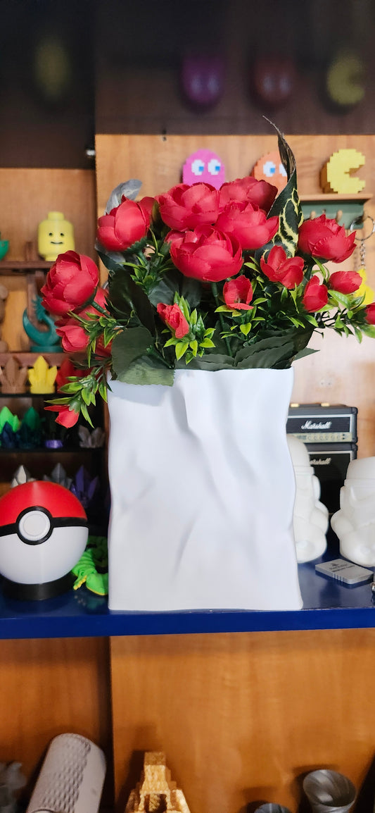 Paper bag vase
