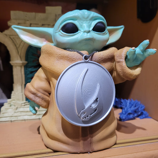 Grogu reaching with the force