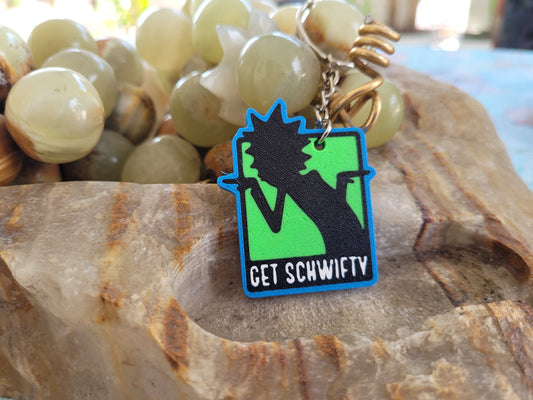 Rick and Morty keychain