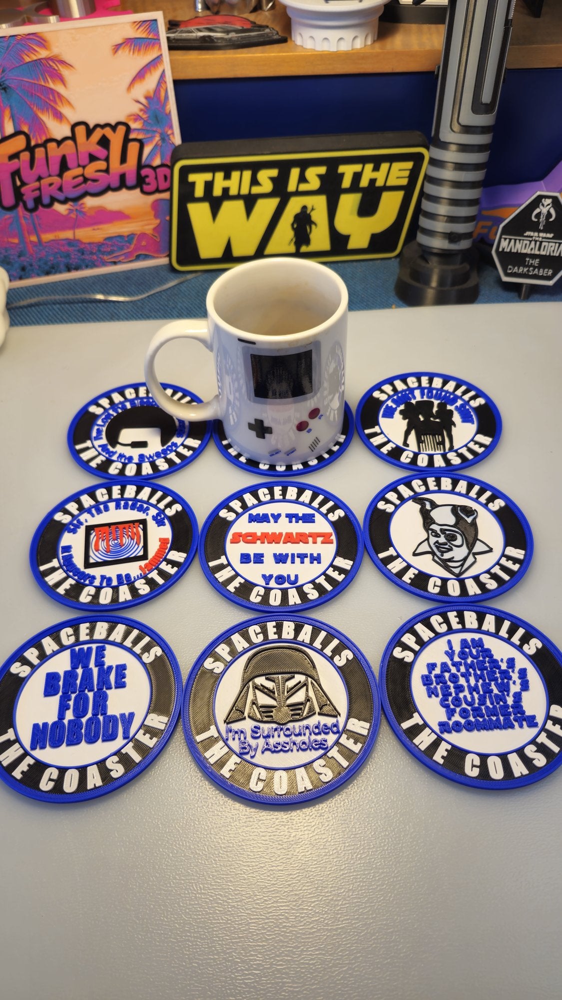 Spaceballs Coasters – Set of 9 with Holder